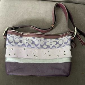 Coach purple purse